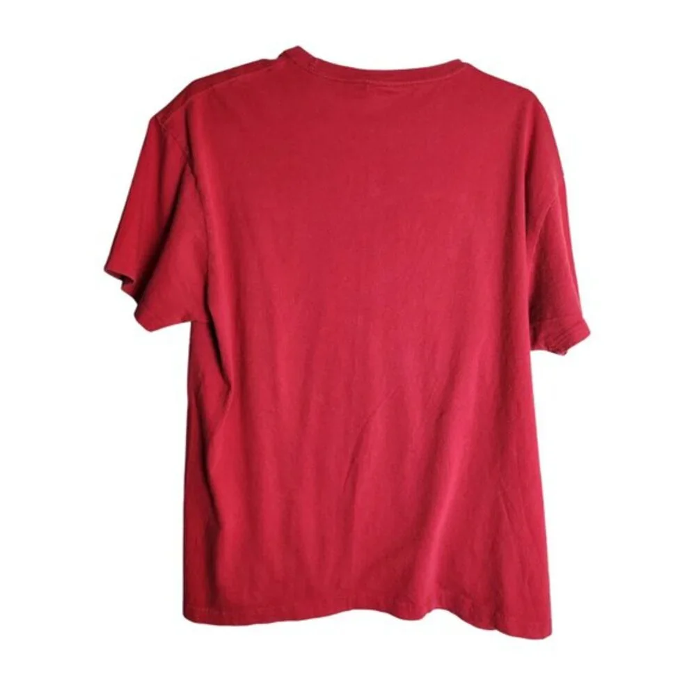 Polo Ralph Lauren VTG 80s‎ Men M Red Short Sleeve Crew Neck Pullover T Shirt